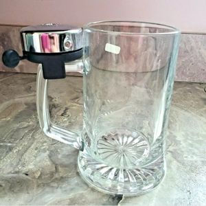 Vintage Beer Stein with Silver Service Bell West Germany Shamrock Rare